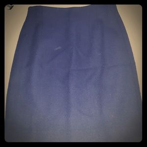 Jones New York blue wool pencil skirt, size 6
